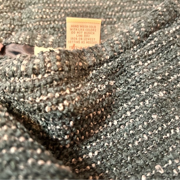 Norton McNaughton Turquoise and Green Tweed Mini Skirt - Size 8 (NWOT) - Picture 10 of 10